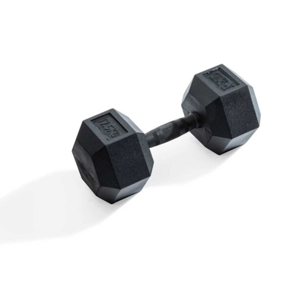 Hexagonal dumbbell 17,5kg Black