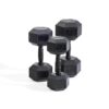 Hexagonal dumbbell 32,5kg Black – Bild 3