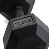 Hexagonal dumbbell 50kg Black – Bild 7