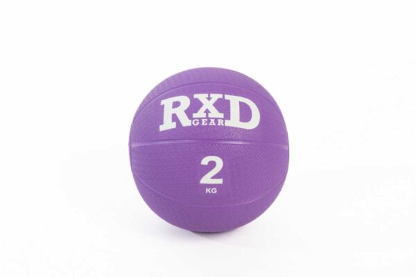 Rubber medicine ball 2kg violett