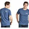 T-shirt man blue/white XL – Bild 2